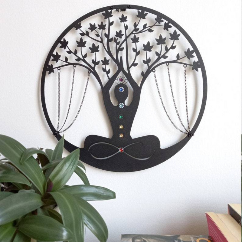 Modern Art Home Decor Yoga Tree