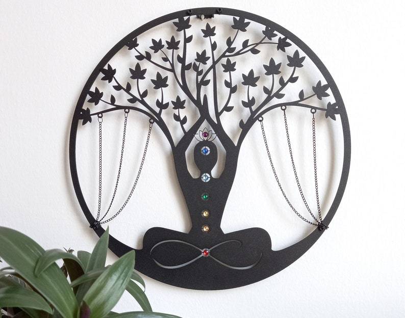 Modern Art Home Decor Yoga Tree