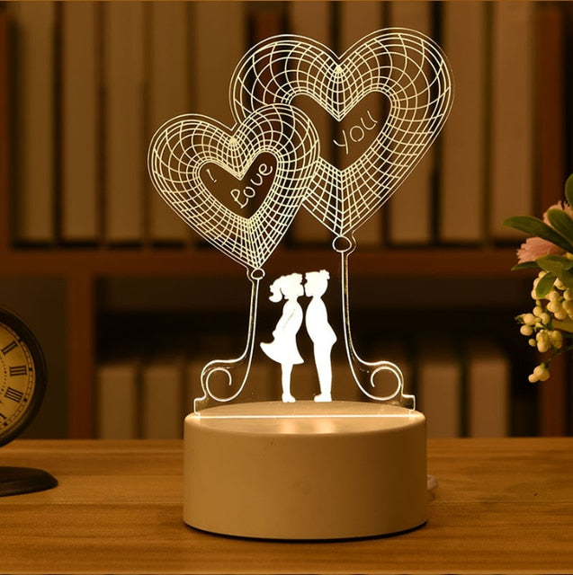 Acrylic Figures 3D Lamp