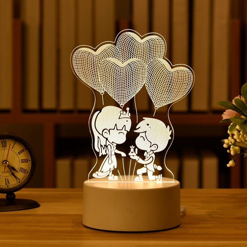 Acrylic Figures 3D Lamp